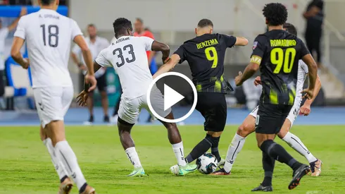 Benzema hizo lo que quiso en el área y marcó otro golazo con Al-Ittihad