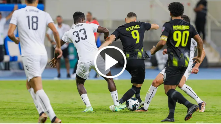 Benzema hizo lo que quiso en el área y marcó otro golazo con Al-Ittihad