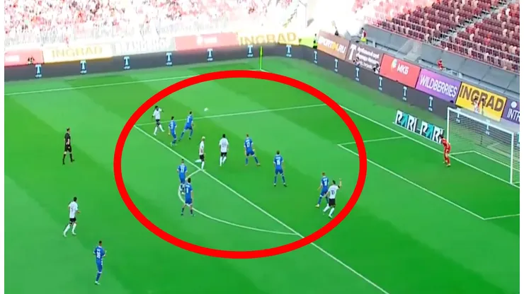 Yordy Reyna marcó tremendo golazo de antología en Rusia