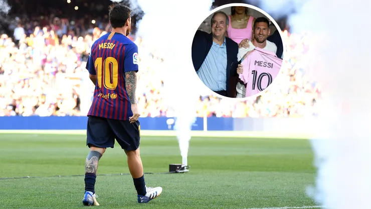 Jorge Mas, propietario del Inter Miami, dijo que ayudará a que Lionel Messi tenga su "merecido" homenaje en el FC Barcelona. Getty Images.