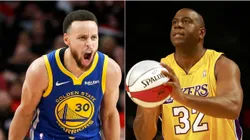 Stephen Curry y Magic Johnson.