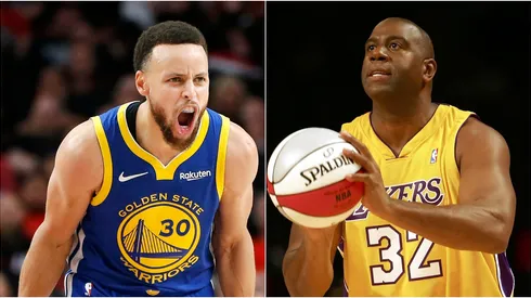 Stephen Curry y Magic Johnson.