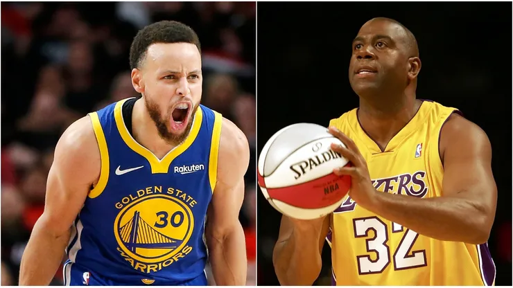 Stephen Curry y Magic Johnson.