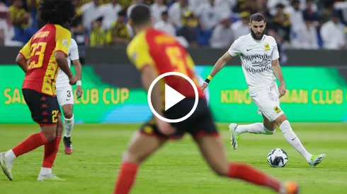 Bombazo a distancia: golazo de Benzema en su debut en Al-Ittihad