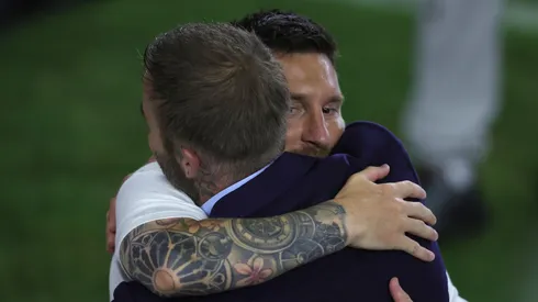 Lionel Messi y David Beckham.
