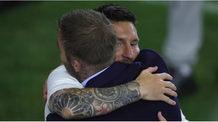 Lionel Messi y David Beckham.