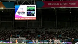 DUNEDIN, NEW ZEALAND - JULY 21: Players of Switzerland wait for a VAR decision during the FIFA Women's World Cup Australia & New Zealand 2023 Group A match between Philippines and Switzerland at Dunedin Stadium on July 21, 2023 in Dunedin, New Zealand. (Photo by Lars Baron/Getty Images)