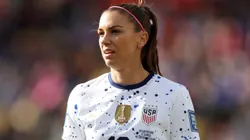 WELLINGTON, NEW ZEALAND - JULY 27: Alex Morgan of USA during the FIFA Women's World Cup Australia & New Zealand 2023 Group E match between USA and Netherlands at Wellington Regional Stadium on July 27, 2023 in Wellington, New Zealand. (Photo by Catherine Ivill/Getty Images)