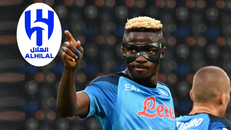 El Al Hilal, tras el rechazo de Kylian Mbappé, ahora va por el delantero del Napoli Víctor Osimhen. Getty Images.