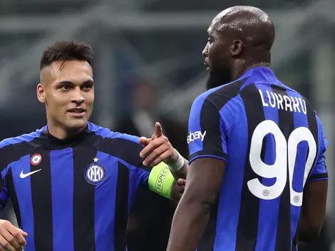Lautaro Martínez disparó con todo contra Lukaku