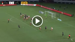 Maxi Perrone se lució en el partido que el Manchester City jugó en Tokyo con Bayern Munich.