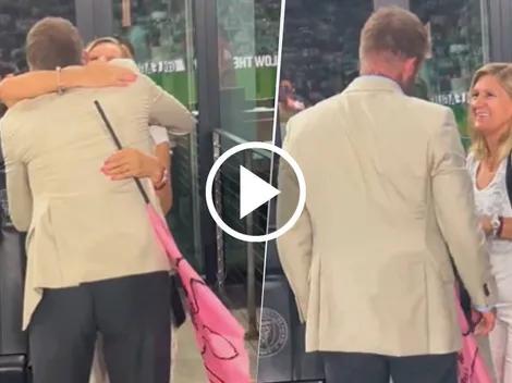 Beckham, cortés con Celia Cuccittini