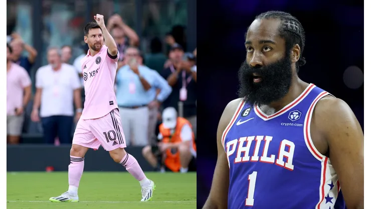 Lionel Messi y James Harden.