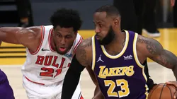 LeBron James vs. Chicago Bulls en la NBA.