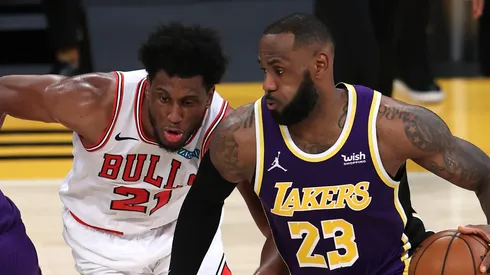 LeBron James vs. Chicago Bulls en la NBA.