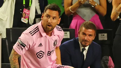 Lionel Messi y David Beckham.