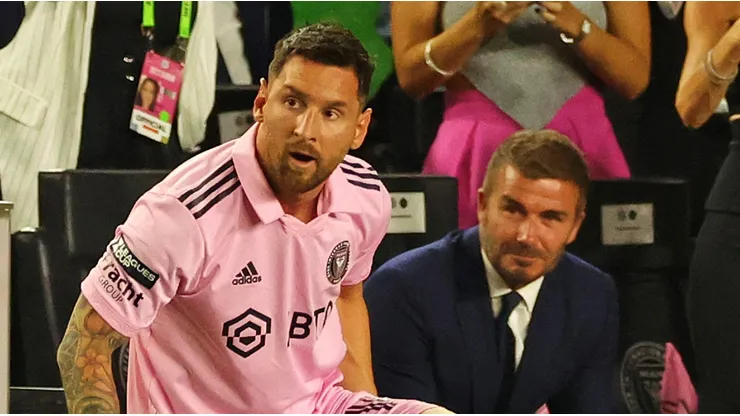 Lionel Messi y David Beckham.