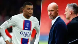 Erik ten Hag descartó al Manchester United como aspirante a quedarse con los servicios de Kylian Mbappé. Getty Images.