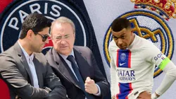 Florentino Pérez, presidente del Real Madrid, ofertaría 130 millones de euros por la ficha de Kylian Mbappé. Getty Images.
