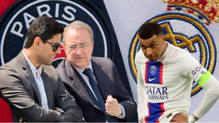 Florentino Pérez, presidente del Real Madrid, ofertaría 130 millones de euros por la ficha de Kylian Mbappé. Getty Images.