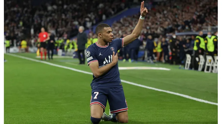Kylian Mbappé en el Santiago Bernabéu.