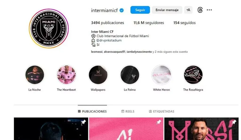 RRSS Inter Miami: TW