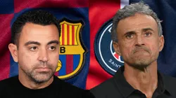 Luis Enrique y Xavi Hernández.