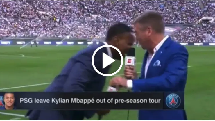Reportero se desmayó al aire en el Real Madrid vs. AC Milan