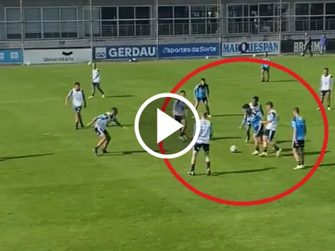 Golazo de Suárez en un entrenamiento mientras negocia con Inter Miami