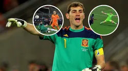 Iker Casillas diferenció su atajada a Arjen Robben en Sudáfrica 2010 a la de Emiliano Martínez a Randal Kolo Muani en Qatar 2022. Getty Images.