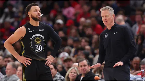 Stephen Curry y Steve Kerr