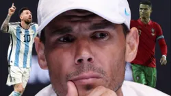 Rafael Nadal eligió a Lionel Messi por encima de Cristiano Ronaldo. Getty Images.