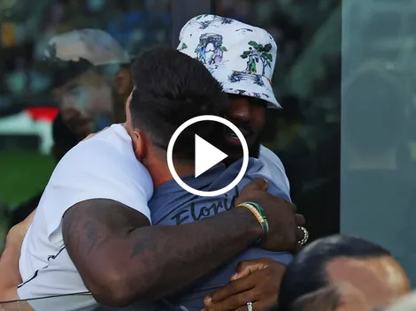 El video del afectuoso saludo entre Lionel Messi y LeBron James