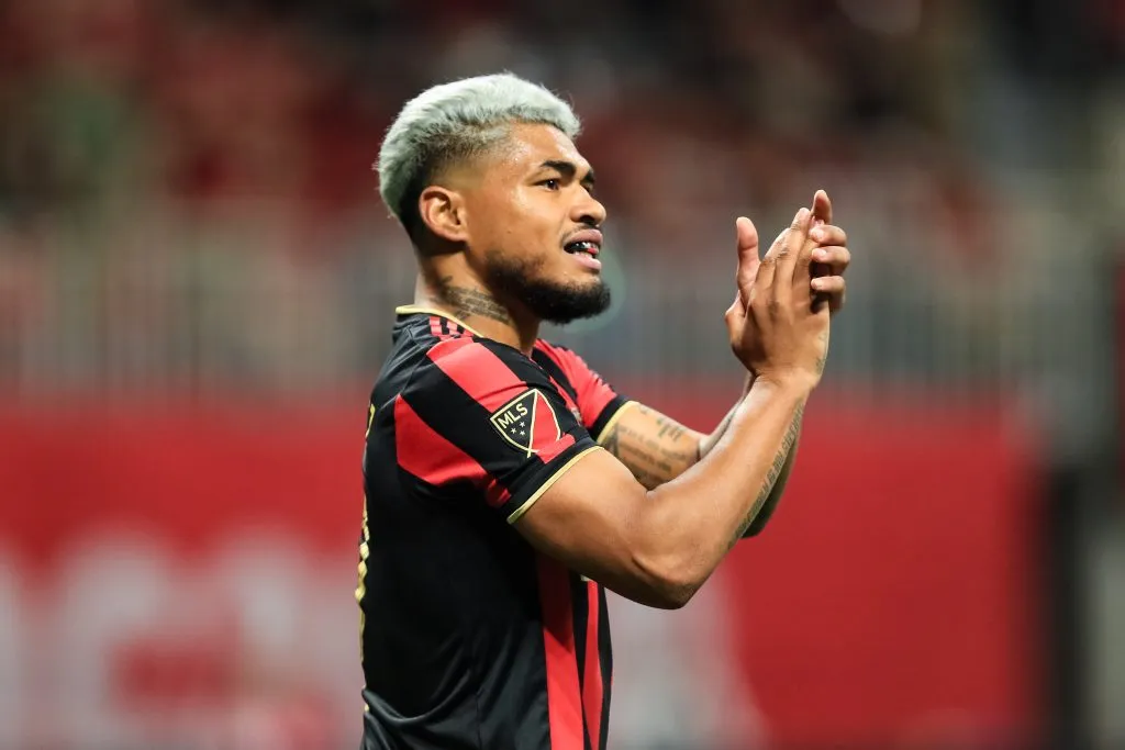ATLANTA, GA – AUGUST 27: Josef Martinez #7 of Atlanta United reacts during the U.S. Open Cup Final vs Minnesota United at Mercedes-Benz Stadium on August 27, 2019 in Atlanta, Georgia. (Photo by Carmen Mandato/Getty Images)