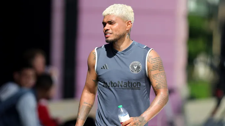 FORT LAUDERDALE, FLORIDA - JULY 12: Josef Martínez #17 of Inter Miami looks on after a training session at DRV PNK Stadium on July 12, 2023 in Fort Lauderdale, Florida. (Photo by Megan Briggs/Getty Images)