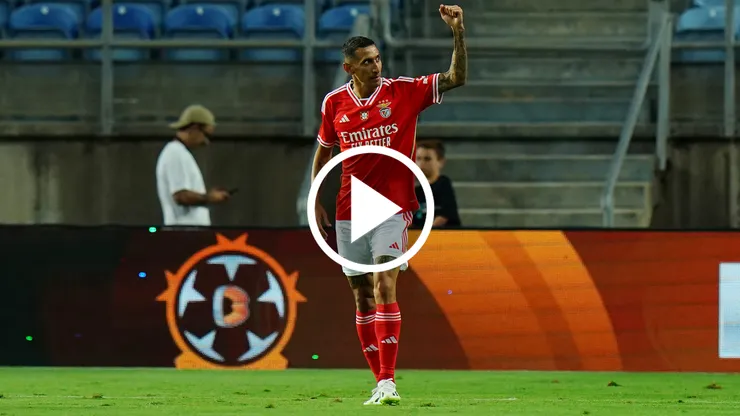 Gol de Di María en el triunfo del Benfica (Photo by Gualter Fatia/Getty Images)