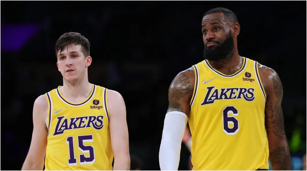 LeBron James y Austin Reaves (Foto: Harry How | Getty Images)