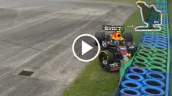 Choque de Checo Pérez en el GP de Hungría