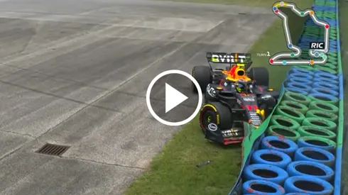 Choque de Checo Pérez en el GP de Hungría