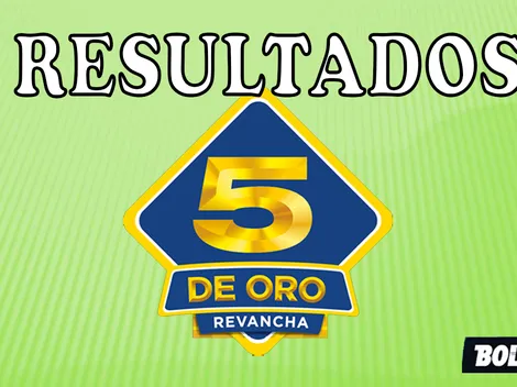 Resultados 5 de Oro del domingo 6 de agosto 2023