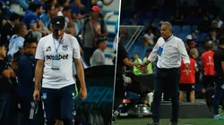 Los dos entrenadores de Emelec