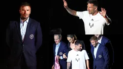 David Beckham y Lionel Messi.