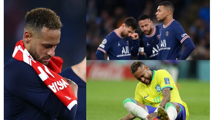 Neymar, Lionel Messi y Kylian Mbappé.