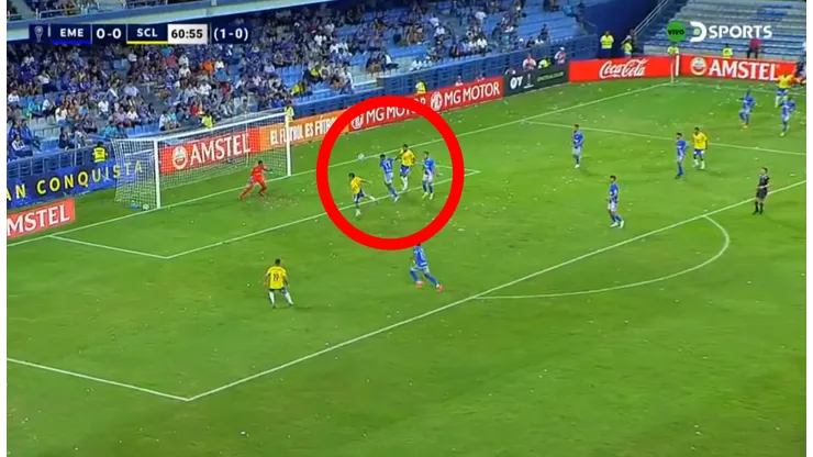 Alejandro Hohberg se comió un gol abajo del arco