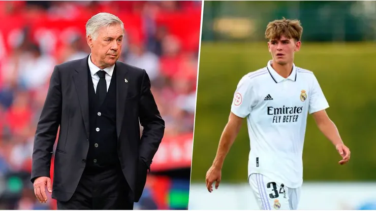 Carlo Ancelotti incluyó a Nicolás Paz en la lista de convocados para la gira del Real Madrid a los Estados Unidos. Getty Images.