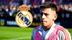 Real Madrid ofertaría 10 millones de euros a River Plate por el volante Claudio Echeverri. Getty Images