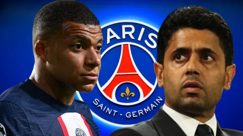 Nasser Al-Khelaifi y Kylian Mbappé.