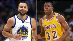 Stephen Curry y Magic Johnson.