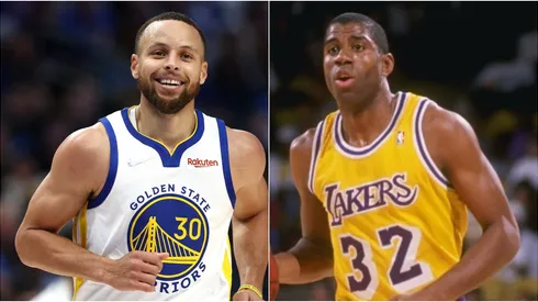 Stephen Curry y Magic Johnson.
