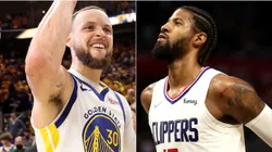 Stephen Curry y Paul George.